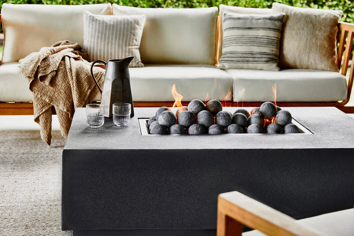 Outer Concrete Fire Pit Table Cooking Set - Rectangular