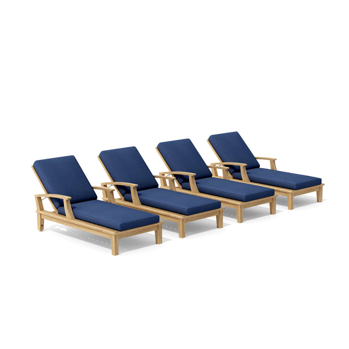 Anderson Teak 4-Piece Brianna Sun Lounger Set