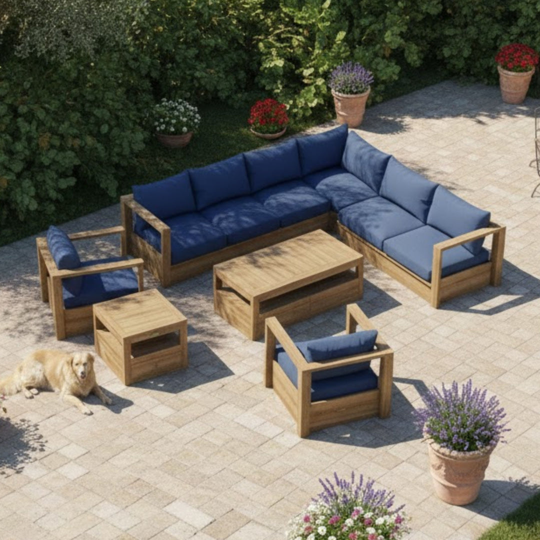 Anderson Teak 6-Piece Copacabana Modular Deep Seating Set