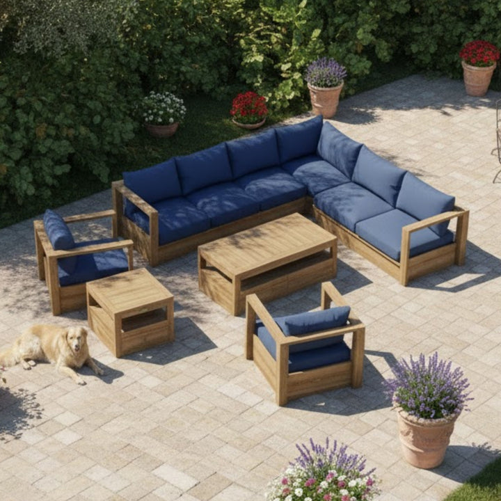 Anderson Teak 6-Piece Copacabana Modular Deep Seating Set
