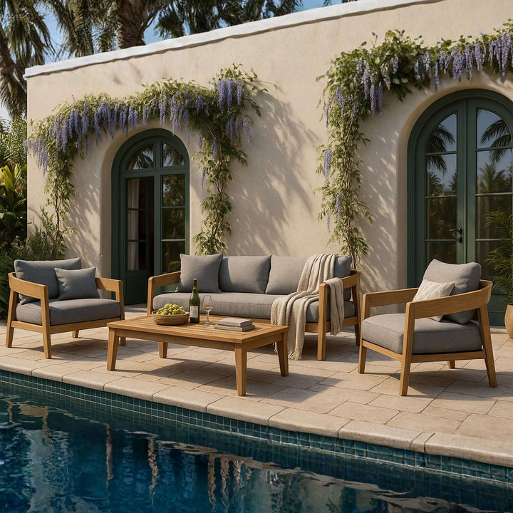 Anderson Teak 4-Piece Toscana Deep Seating Set