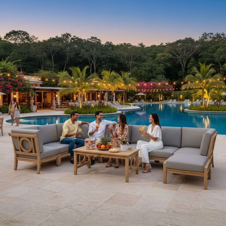 Anderson Teak 6-Piece Natsepa Modular Deep Seating Set