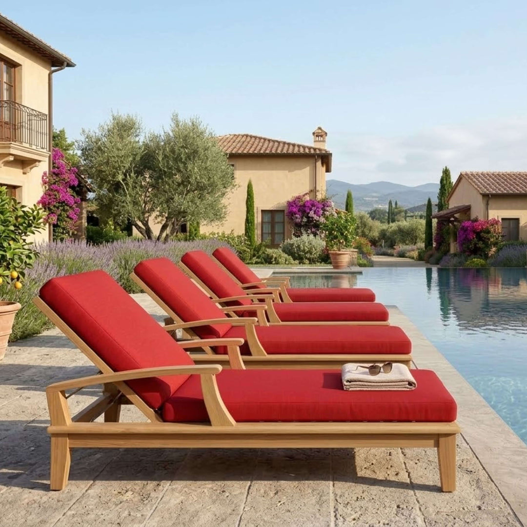 Anderson Teak 4-Piece Brianna Sun Lounger Set