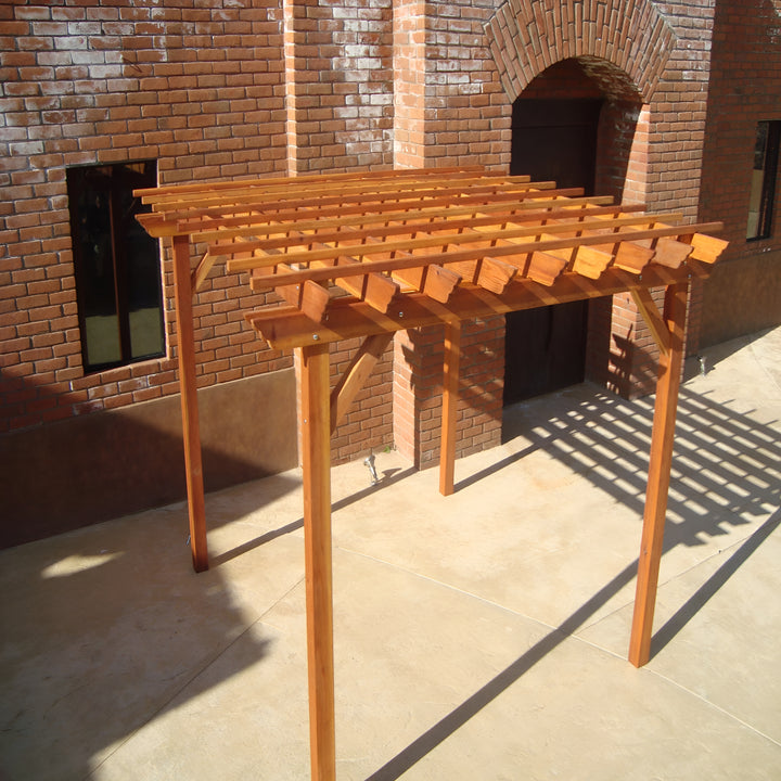 Outdoor Super Deck Redwood Pergola