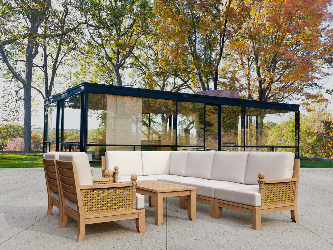Anderson Teak 8-Piece Luxe Modular Deep Seating Set