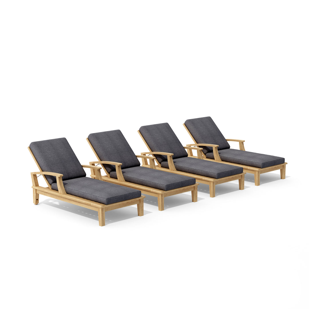 Anderson Teak 4-Piece Brianna Sun Lounger Set