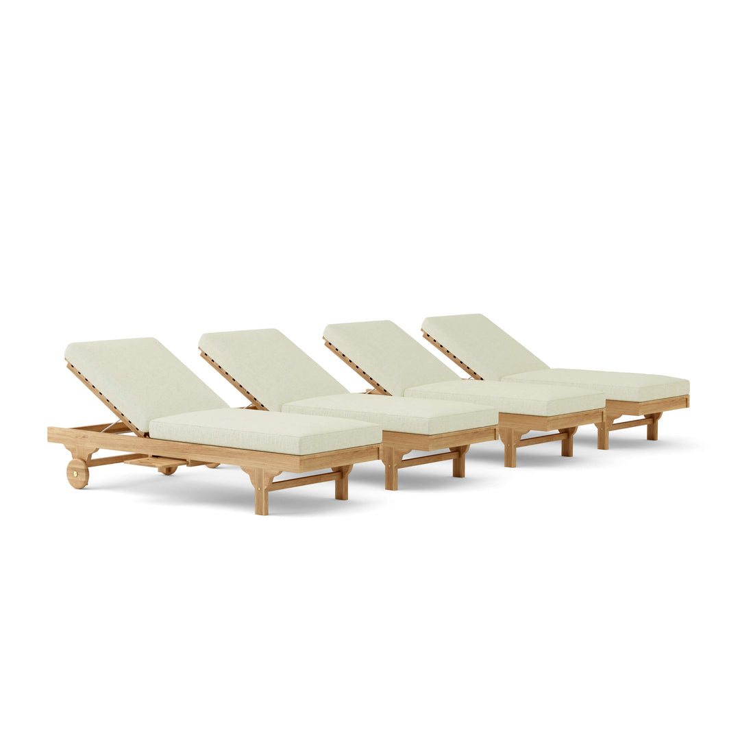 Anderson Teak 4-Piece Capri Sun Lounger Set