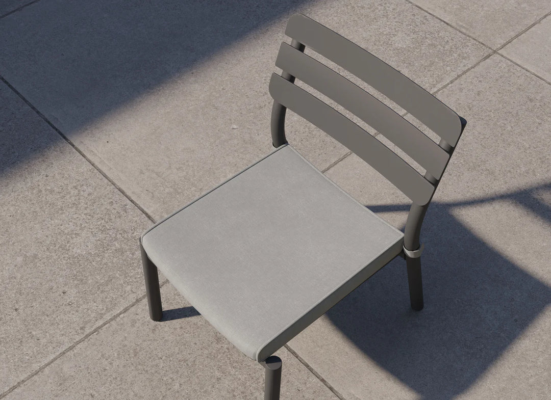 OuterStone Outdoor Dining Table + 8 595 Dining Armless Chairs