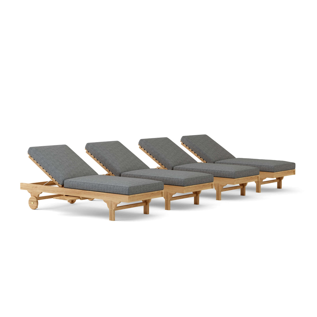 Anderson Teak 4-Piece Capri Sun Lounger Set