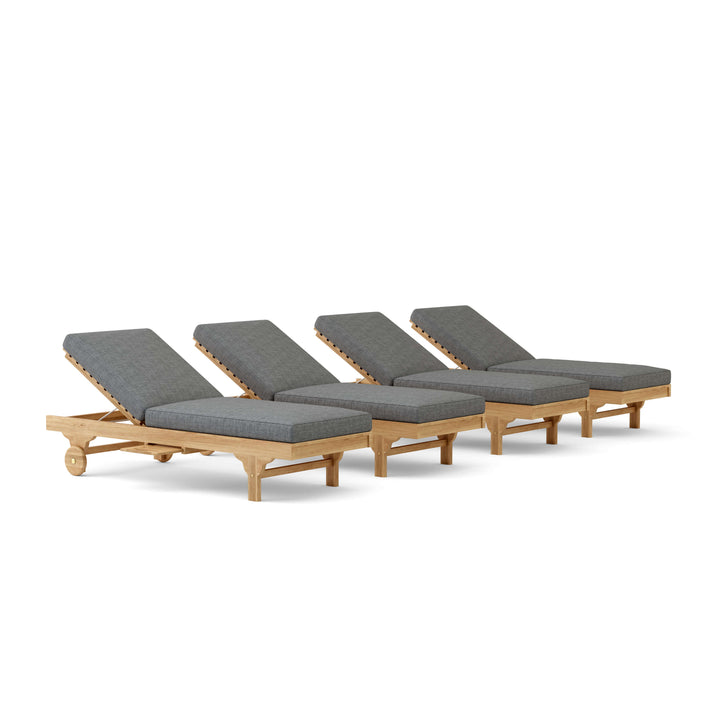 Anderson Teak 4-Piece Capri Sun Lounger Set