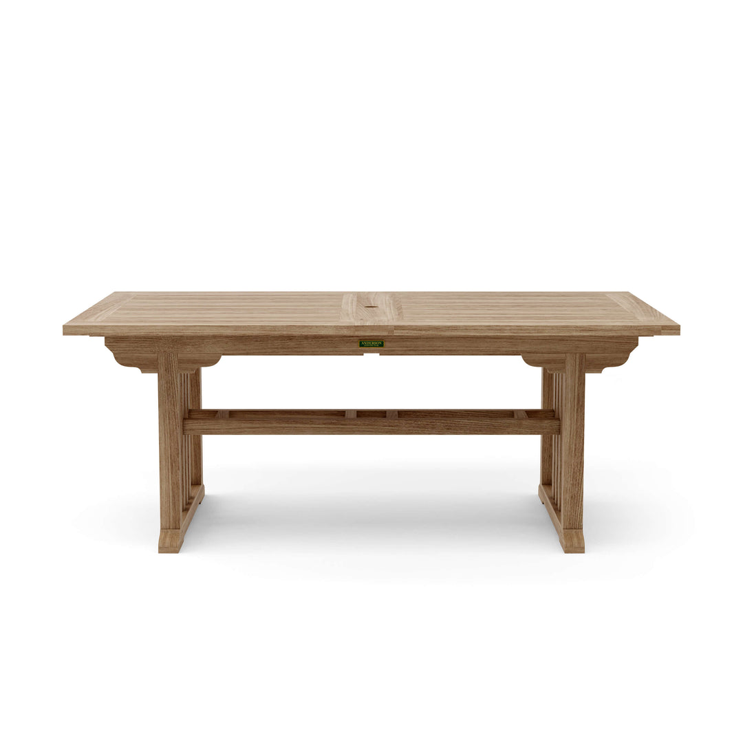 Anderson Teak 13-Piece Sahara Rialto Rectangular Dining Set