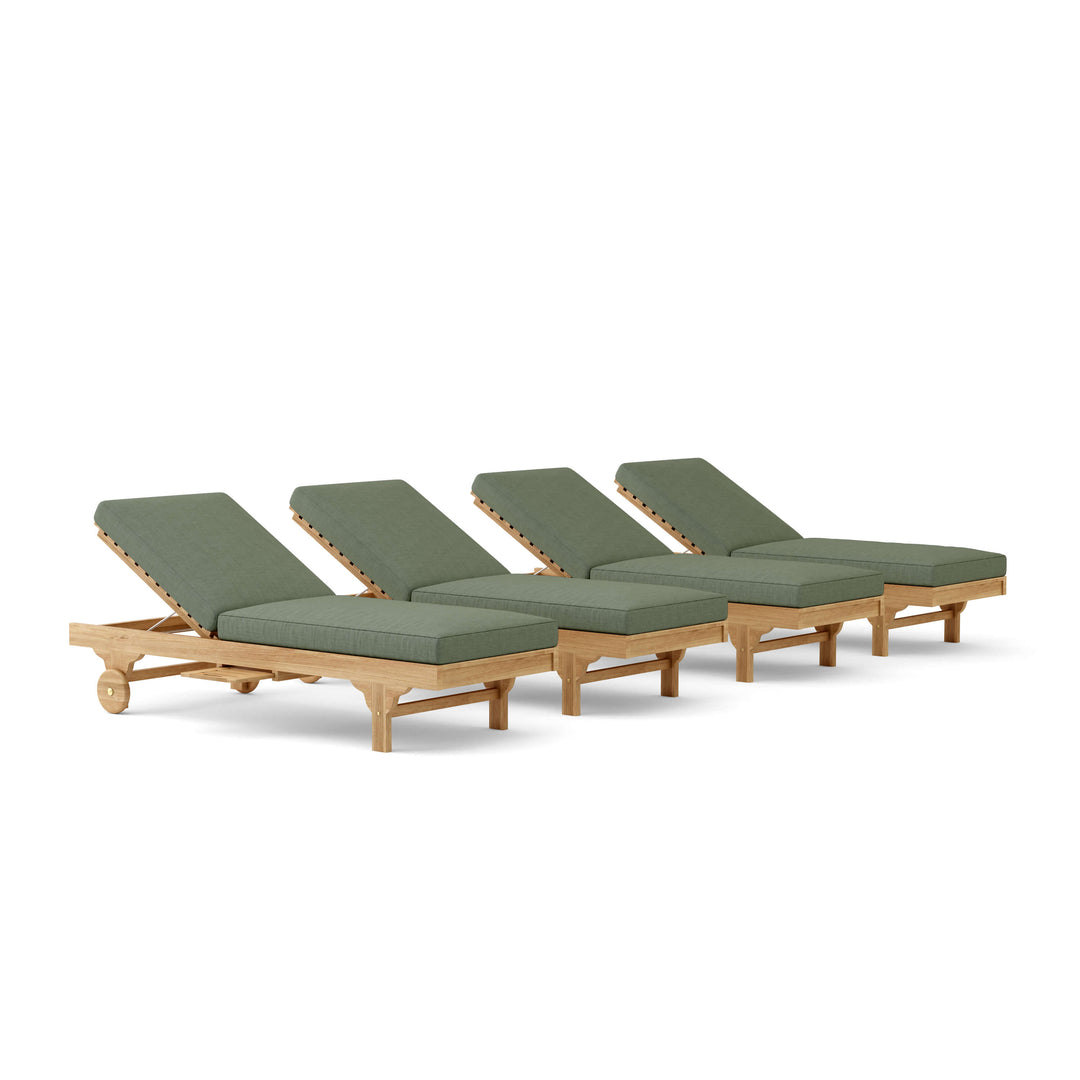 Anderson Teak 4-Piece Capri Sun Lounger Set