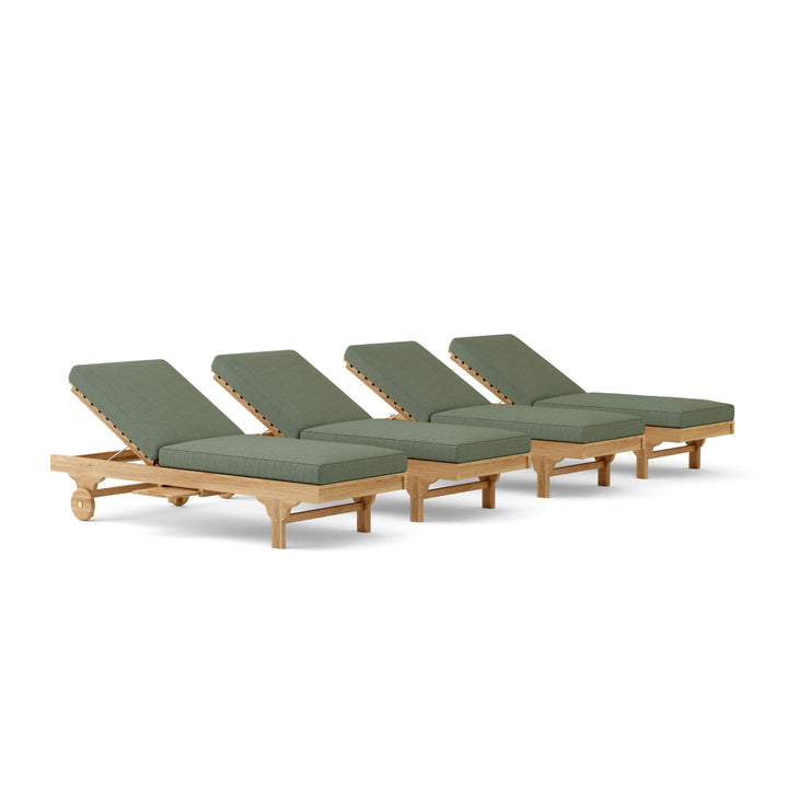 Anderson Teak 4-Piece Capri Sun Lounger Set