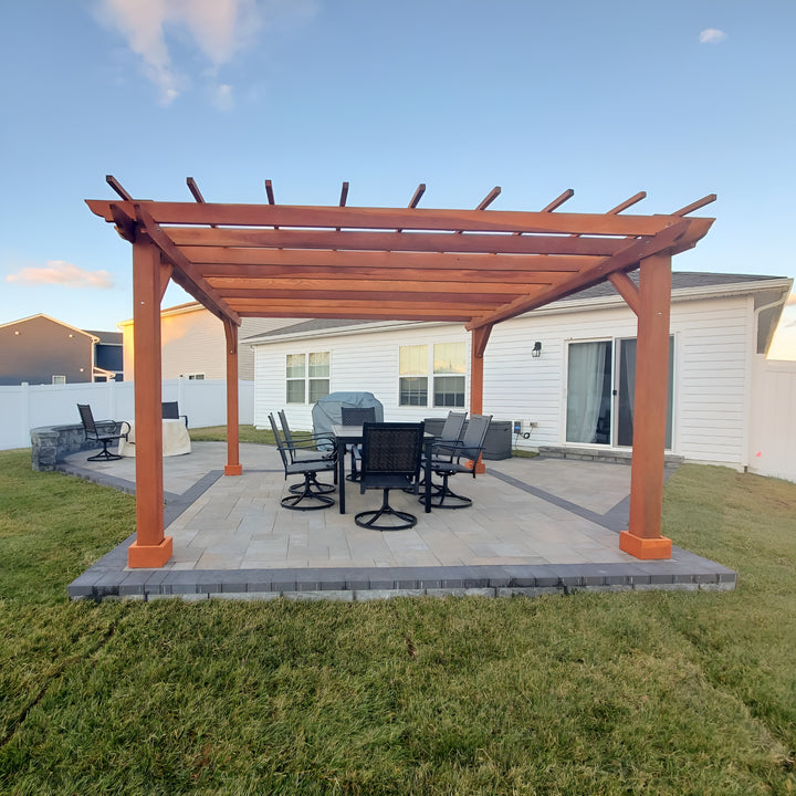 Outdoor Super Deck Redwood Pergola
