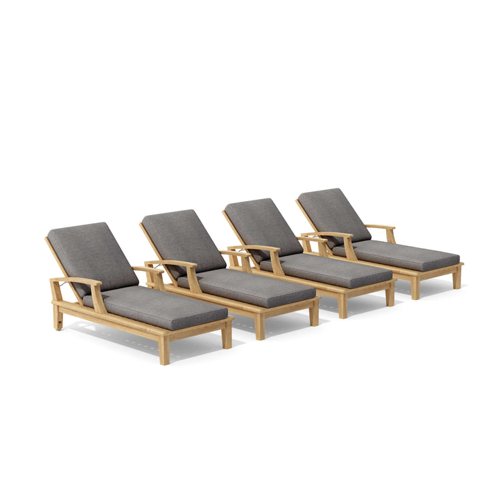 Anderson Teak 4-Piece Brianna Sun Lounger Set