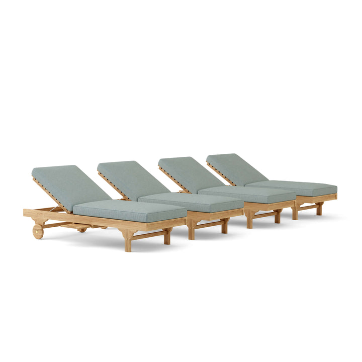 Anderson Teak 4-Piece Capri Sun Lounger Set