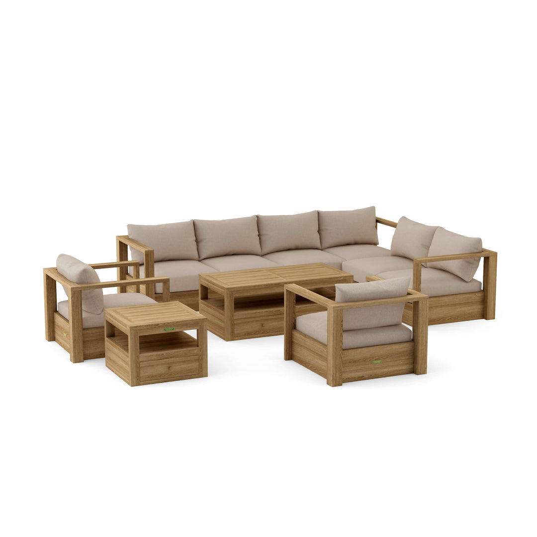 Anderson Teak 6-Piece Copacabana Modular Deep Seating Set