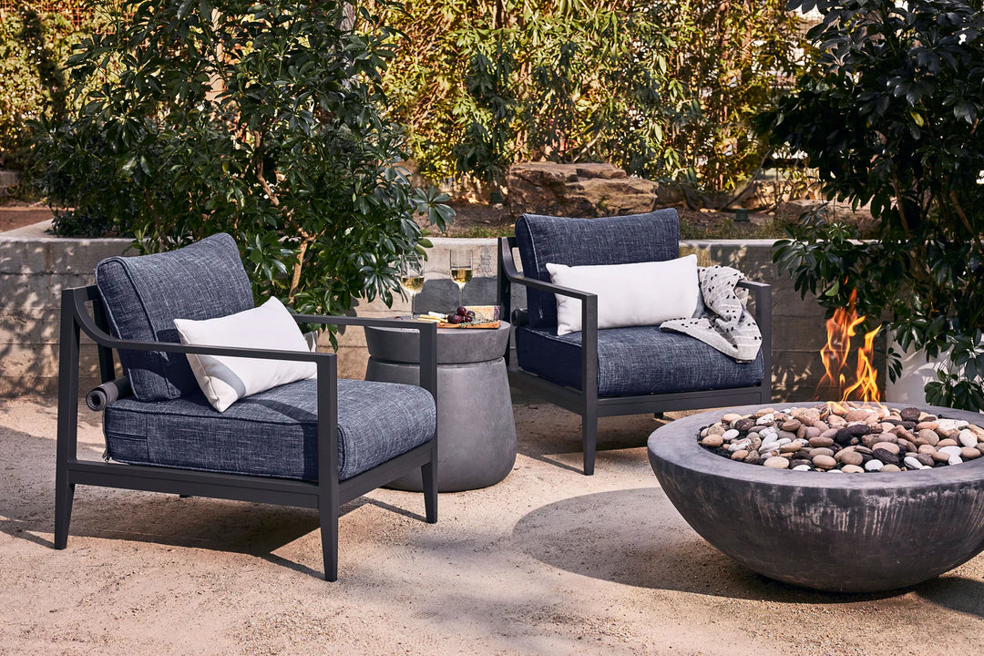 Outer Charcoal Aluminum Outdoor 7-Seat U-Sectional