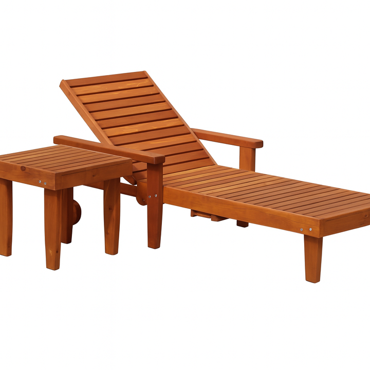 Summer Redwood Chaise Lounge