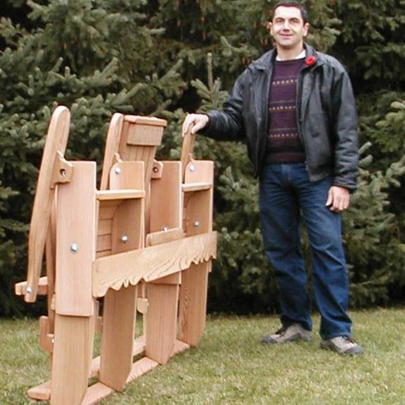 All Things Cedar Noblewood Double Adirondack Chair – Western Red Cedar