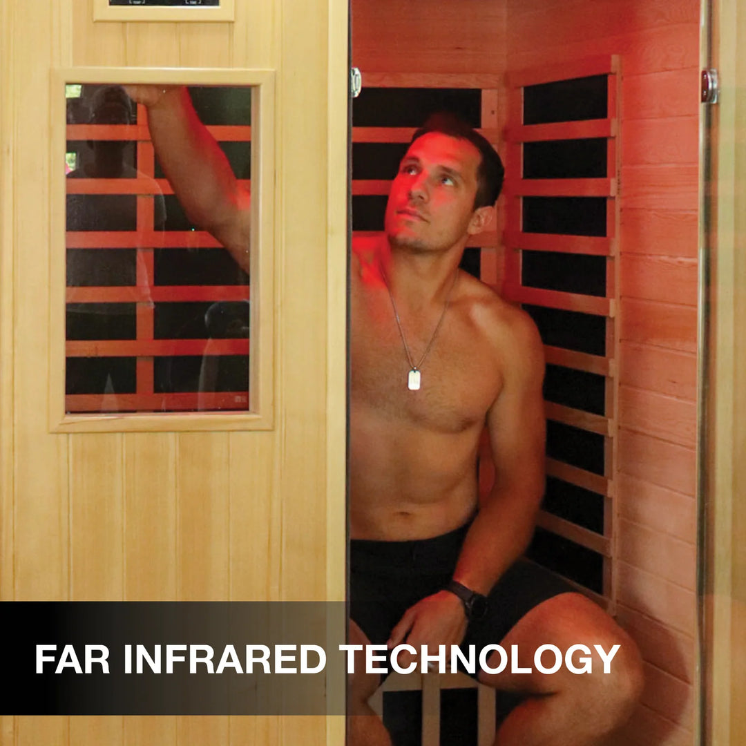 Chill Therapy CA Tremblant 2-Person Infrared Sauna – Hemlock Wood