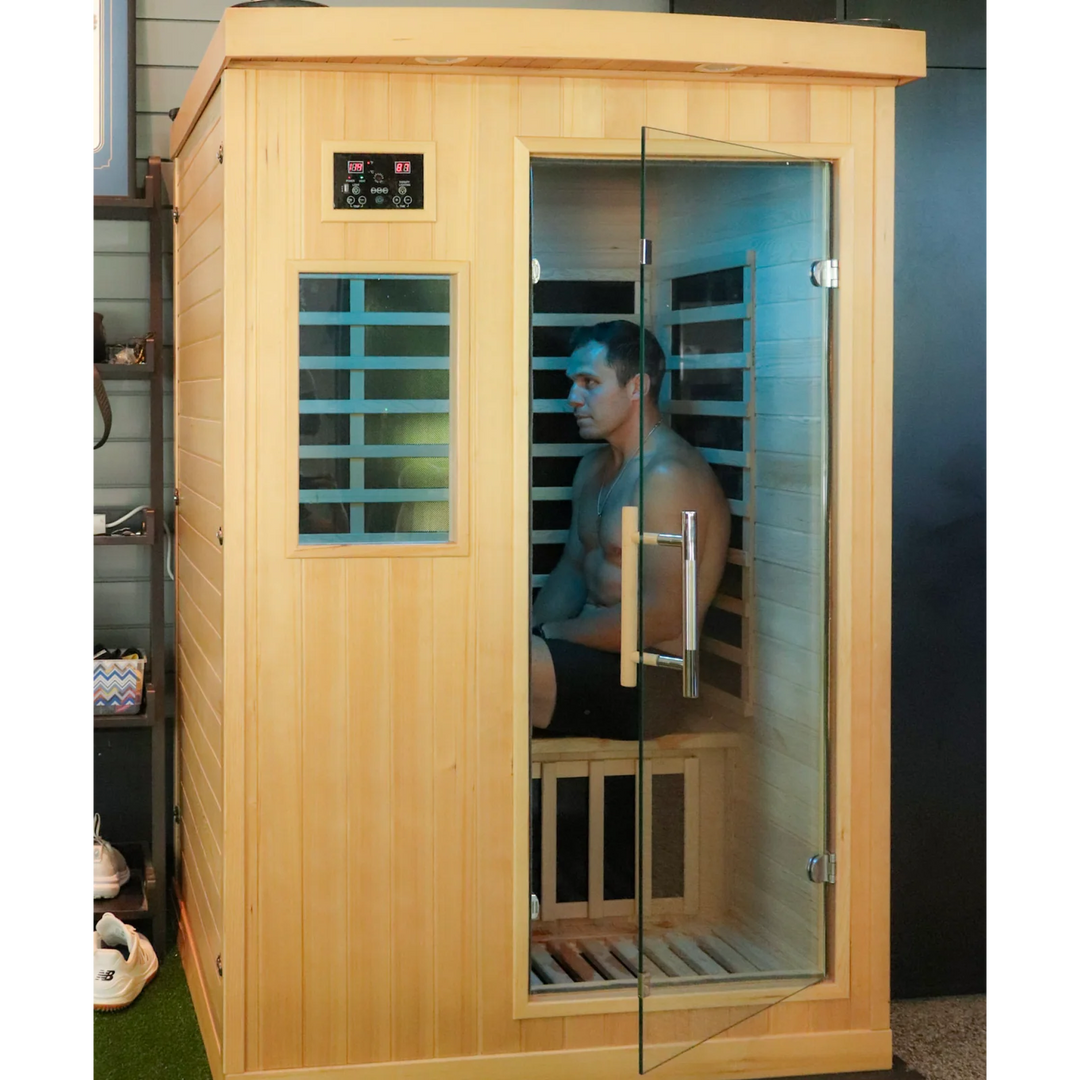 Chill Therapy CA Tremblant 2-Person Infrared Sauna – Hemlock Wood