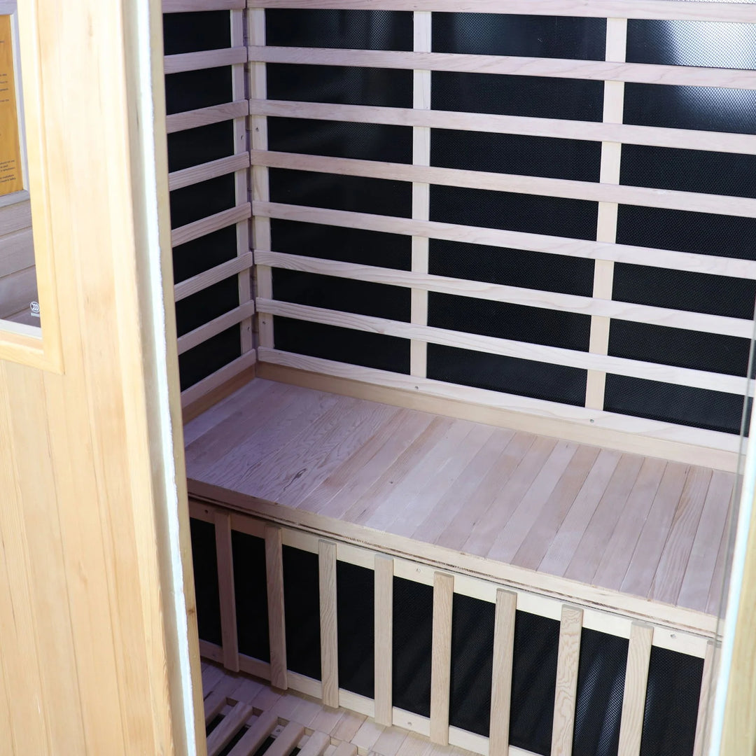 Chill Therapy CA Tremblant 2-Person Infrared Sauna – Hemlock Wood