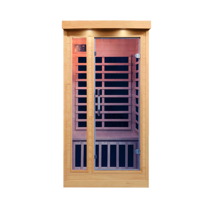 Chill Therapy CA Tremblant 1-Person Infrared Sauna – Hemlock Wood