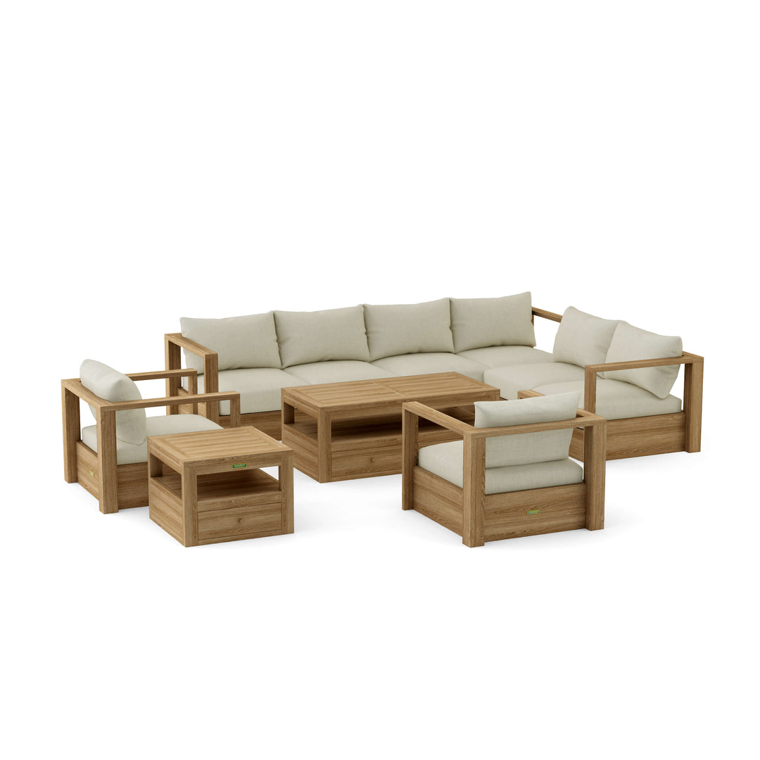 Anderson Teak 6-Piece Copacabana Modular Deep Seating Set