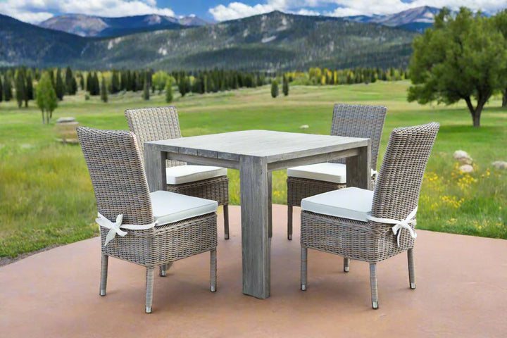 Padma's Plantation Ralph Reclaimed Teak Outdoor Dining Table - 39"