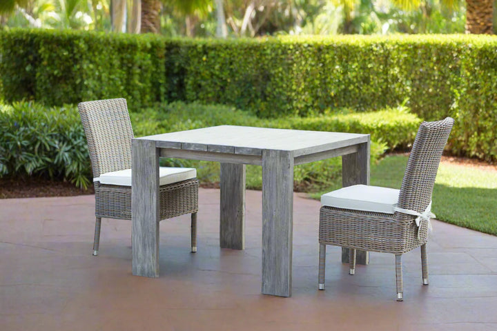 Padma's Plantation Ralph Reclaimed Teak Outdoor Dining Table - 39"