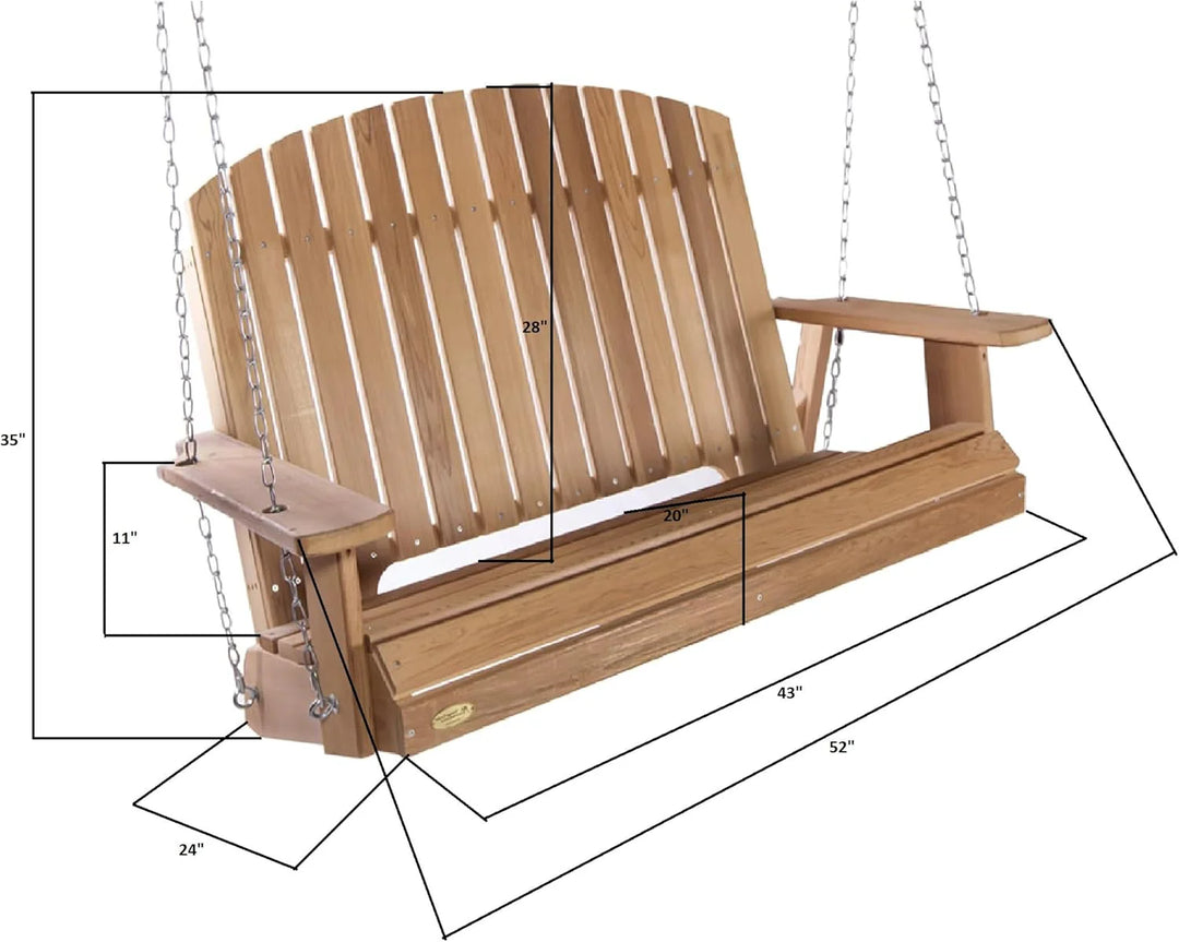 All Things Cedar Cedar Pergola with Swing