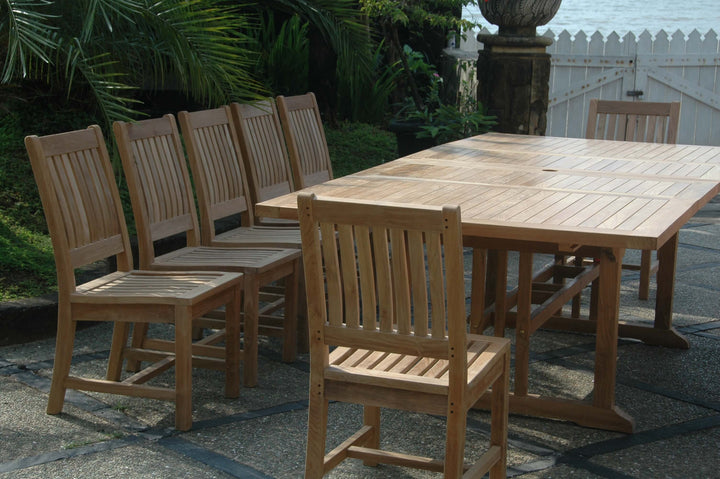 Anderson Teak 13-Piece Sahara Rialto Rectangular Dining Set