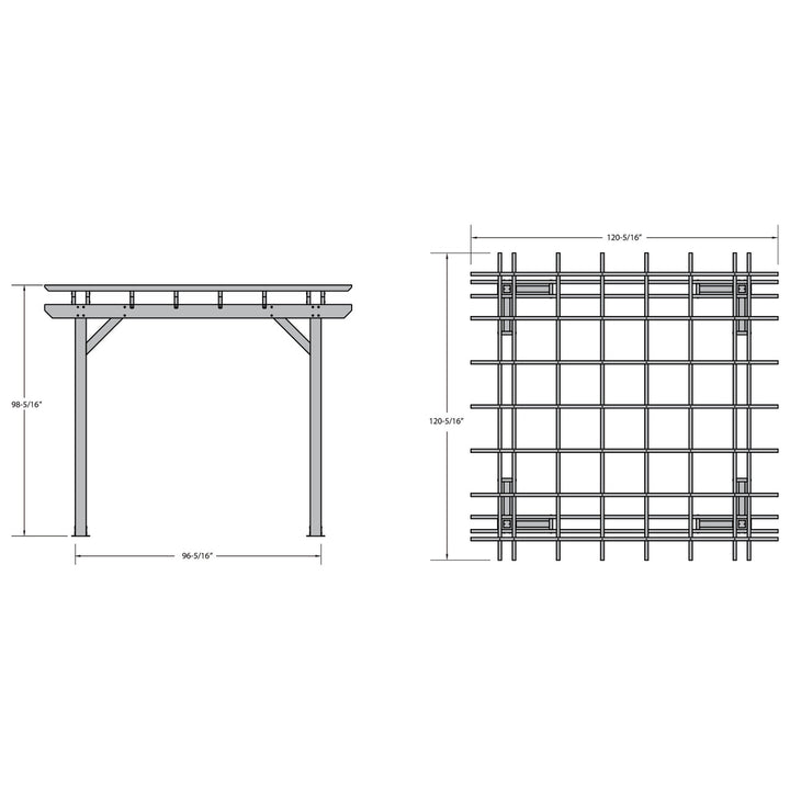 Sequoia St. Clair 10' x 10' Pergola