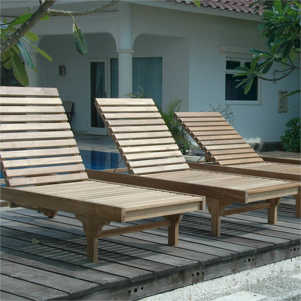 Anderson Teak 4-Piece Capri Sun Lounger Set
