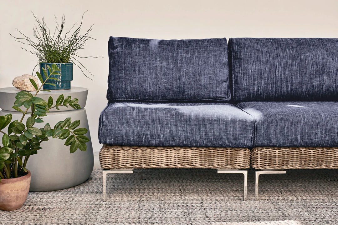 Outer Brown Wicker Outdoor 8-Seat U-Sectional