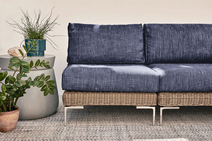 Outer Brown Wicker Outdoor 8-Seat U-Sectional