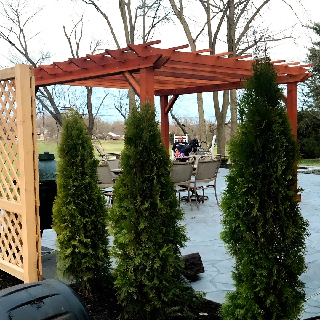 Outdoor Super Deck Redwood Pergola