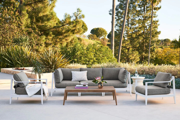 Outer White Aluminum Outdoor 7-Seat U-Sectional