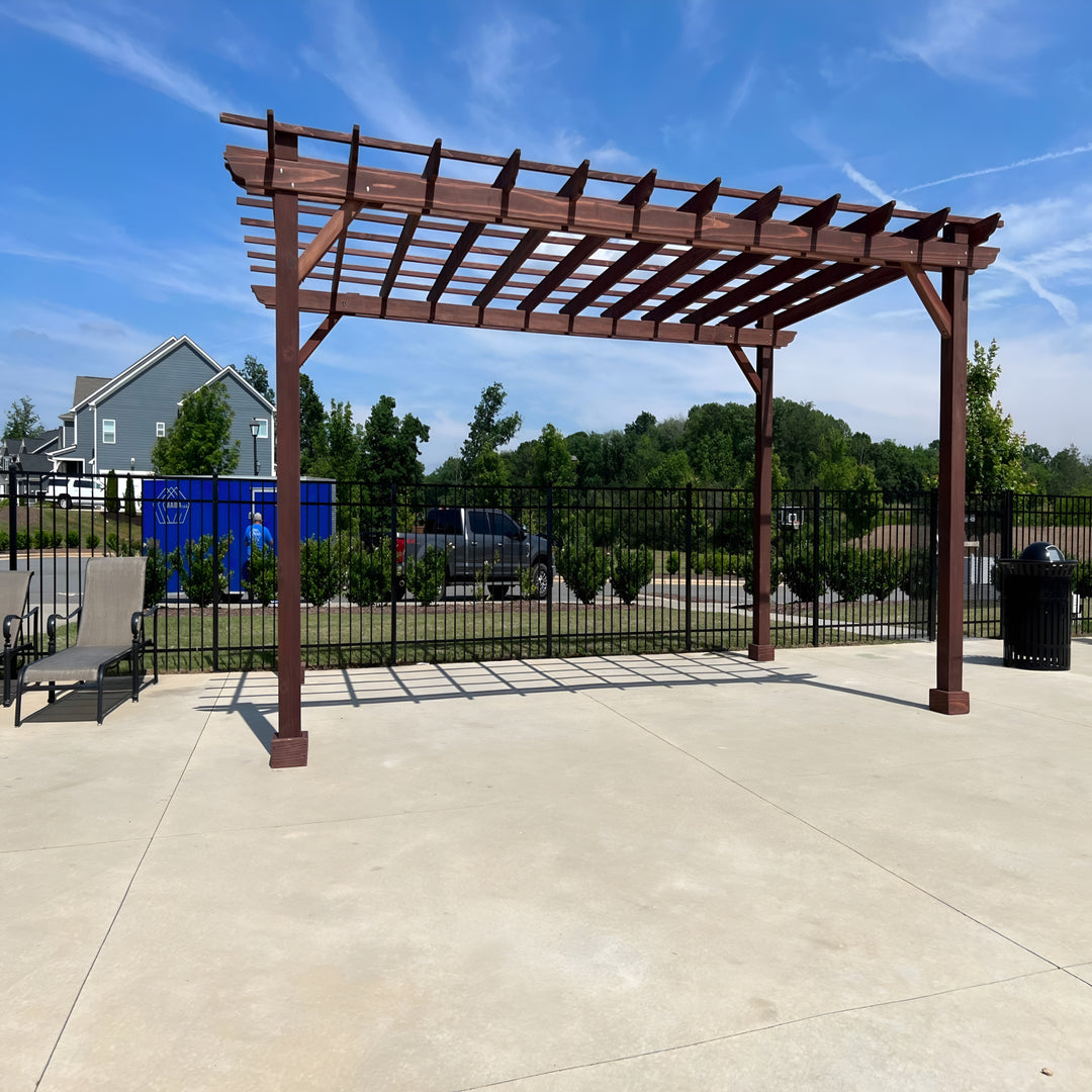 Outdoor Super Deck Redwood Pergola