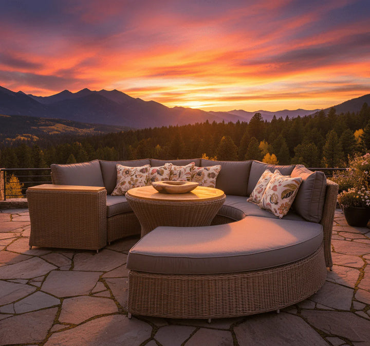 Padma's Plantation Barbados Outdoor Rounded Sofa
