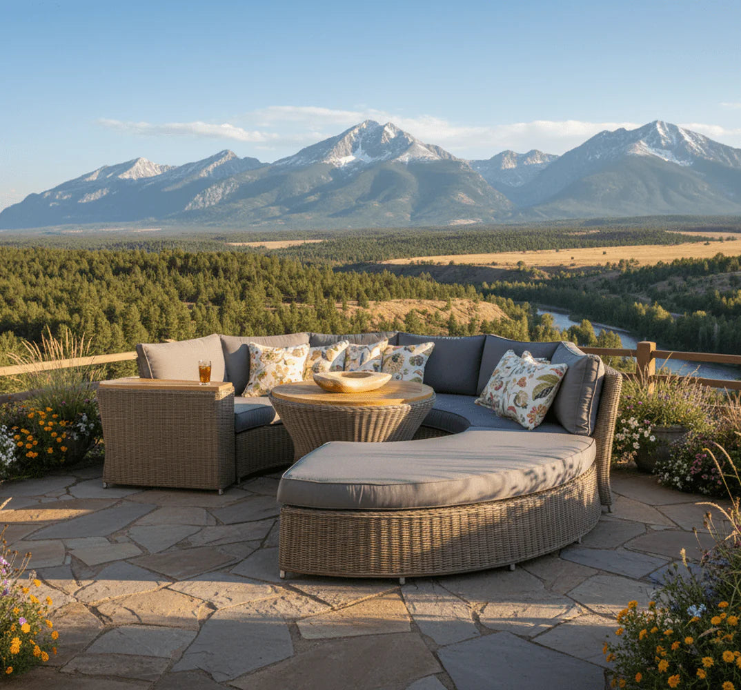 Padma's Plantation Barbados Outdoor Rounded Sofa
