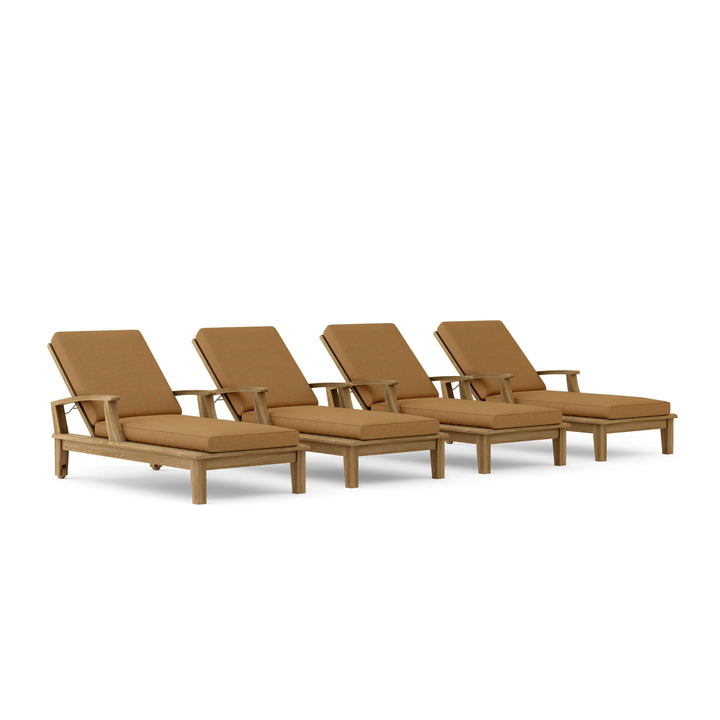 Anderson Teak 4-Piece Brianna Sun Lounger Set