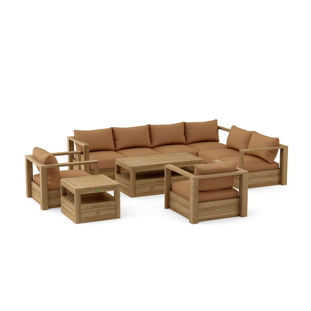 Anderson Teak 6-Piece Copacabana Modular Deep Seating Set
