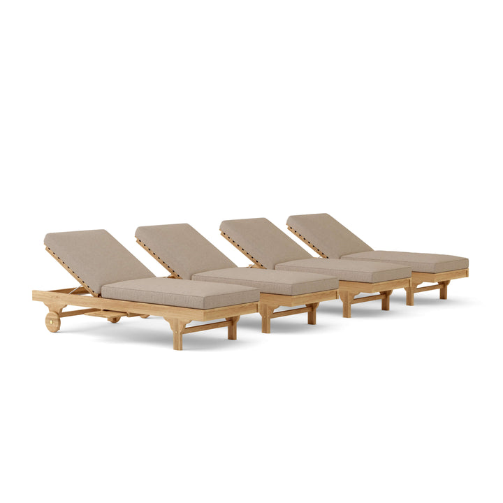 Anderson Teak 4-Piece Capri Sun Lounger Set