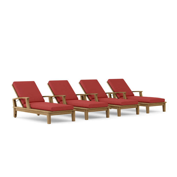 Anderson Teak 4-Piece Brianna Sun Lounger Set