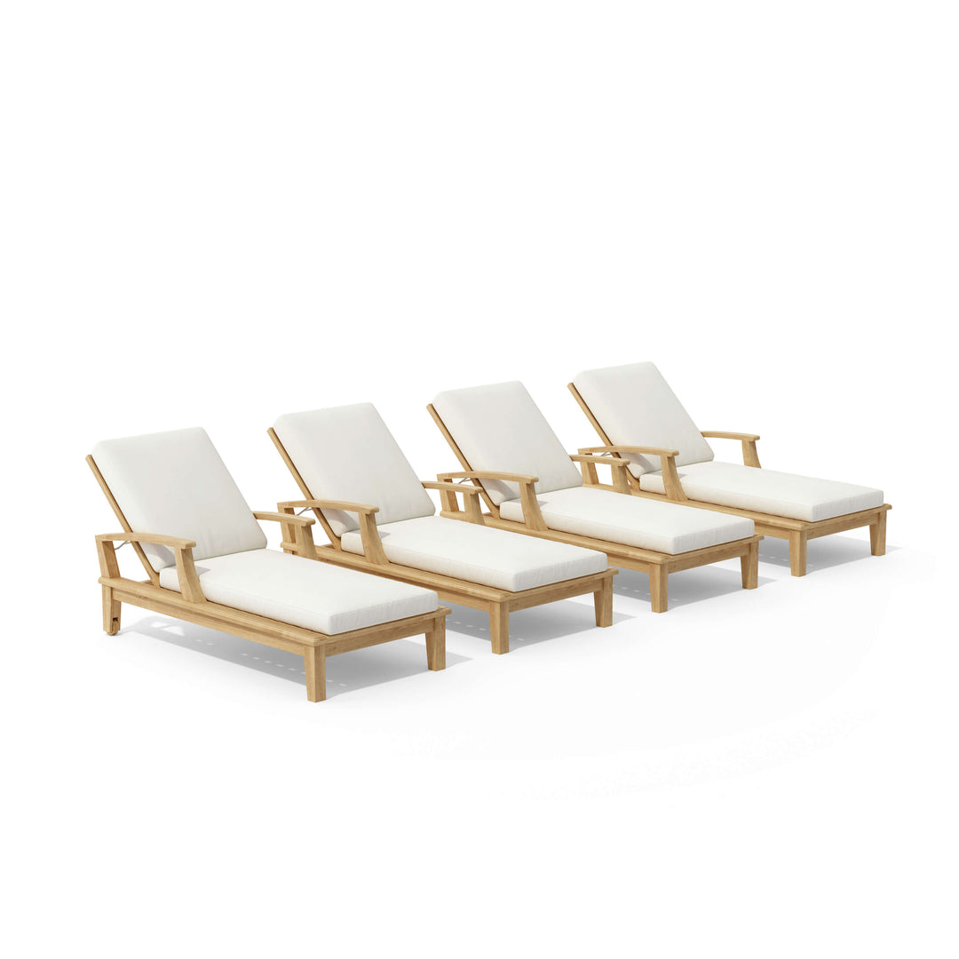 Anderson Teak 4-Piece Brianna Sun Lounger Set