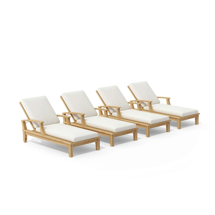 Anderson Teak 4-Piece Brianna Sun Lounger Set