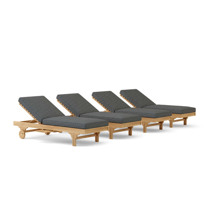 Anderson Teak 4-Piece Capri Sun Lounger Set