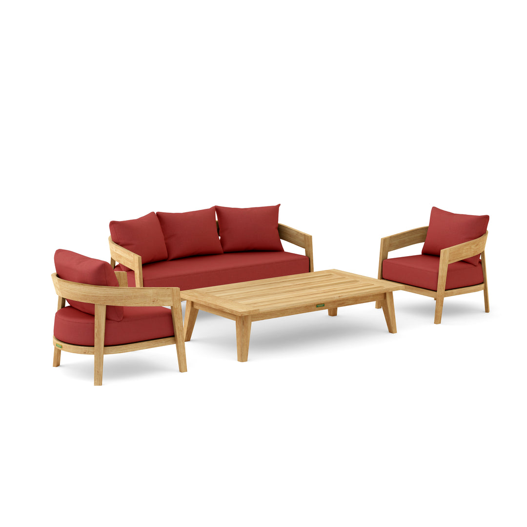 Anderson Teak 4-Piece Toscana Deep Seating Set